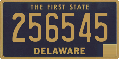 DE license plate 256545