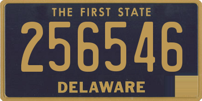 DE license plate 256546