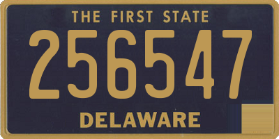 DE license plate 256547