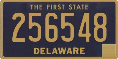 DE license plate 256548