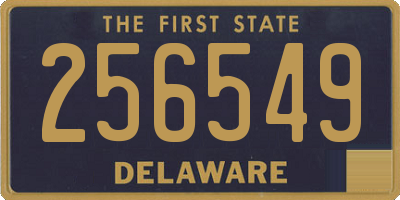 DE license plate 256549