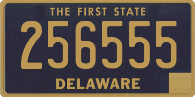 DE license plate 256555
