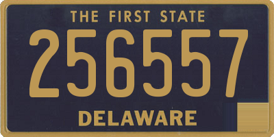 DE license plate 256557