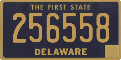 DE license plate 256558