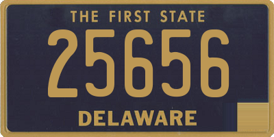 DE license plate 25656