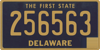 DE license plate 256563