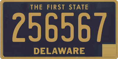 DE license plate 256567