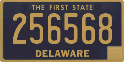 DE license plate 256568
