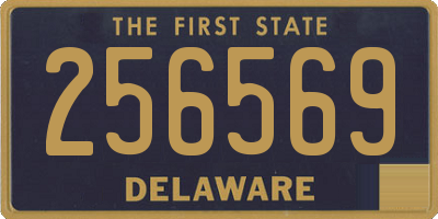DE license plate 256569