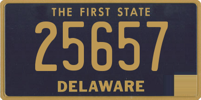 DE license plate 25657