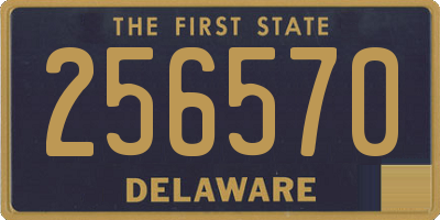 DE license plate 256570