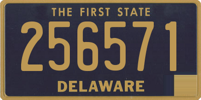 DE license plate 256571