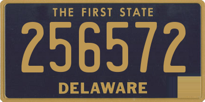 DE license plate 256572