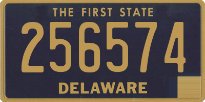 DE license plate 256574