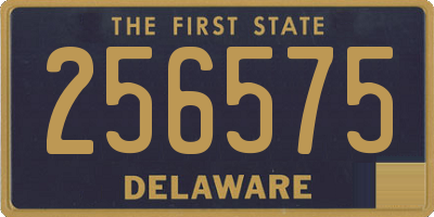 DE license plate 256575