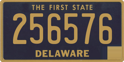 DE license plate 256576