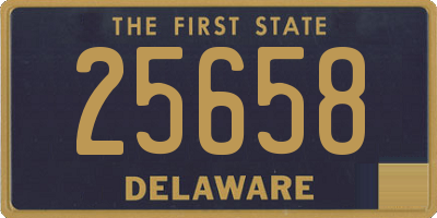DE license plate 25658