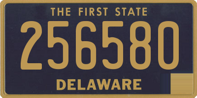 DE license plate 256580