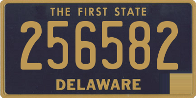 DE license plate 256582