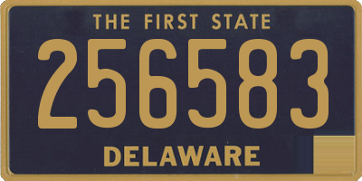 DE license plate 256583