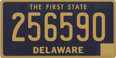 DE license plate 256590