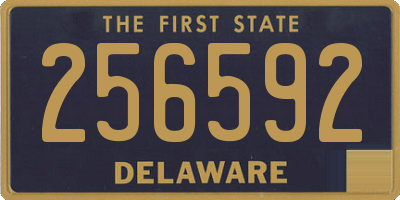 DE license plate 256592