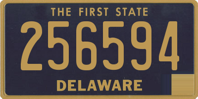 DE license plate 256594