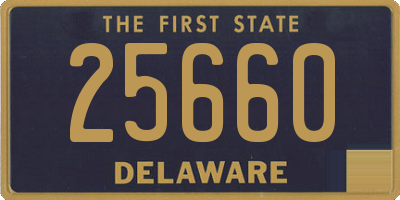 DE license plate 25660