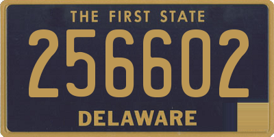 DE license plate 256602