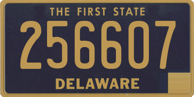 DE license plate 256607