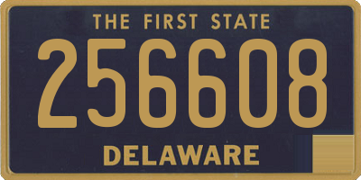 DE license plate 256608