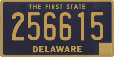 DE license plate 256615