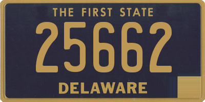 DE license plate 25662