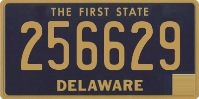 DE license plate 256629