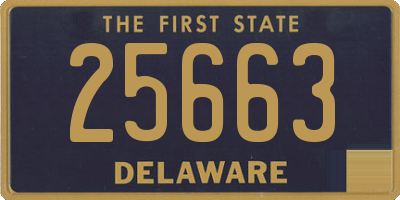 DE license plate 25663