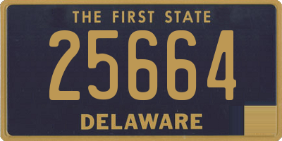 DE license plate 25664