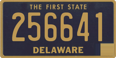 DE license plate 256641