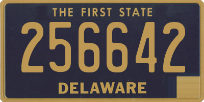 DE license plate 256642