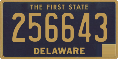 DE license plate 256643