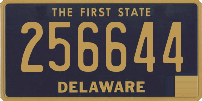 DE license plate 256644
