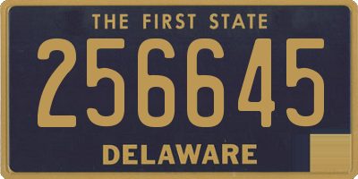 DE license plate 256645