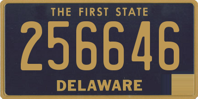 DE license plate 256646