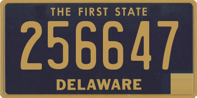 DE license plate 256647