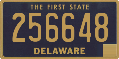DE license plate 256648