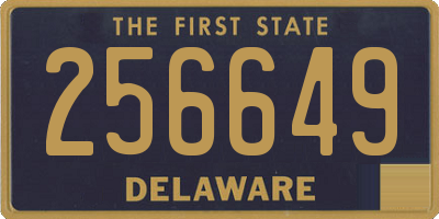 DE license plate 256649