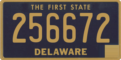 DE license plate 256672