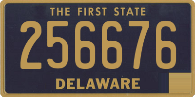 DE license plate 256676