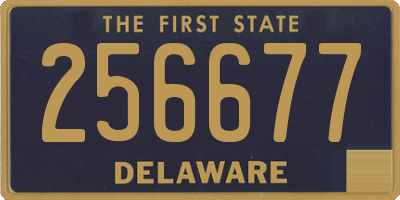DE license plate 256677