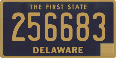DE license plate 256683