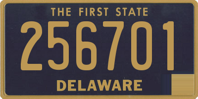 DE license plate 256701